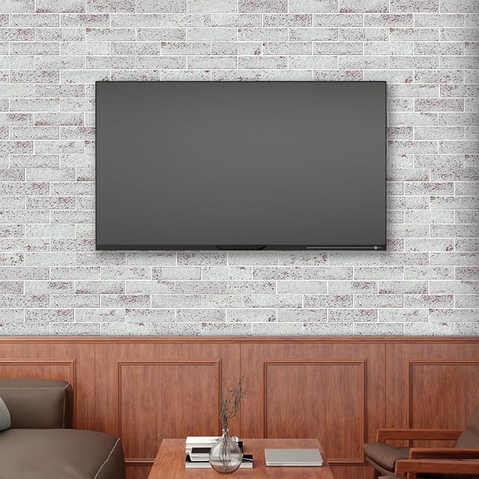 100 Whitewash Red Faux Brick Wall Tiles, 3D Thin Brick Veneers - Image 6