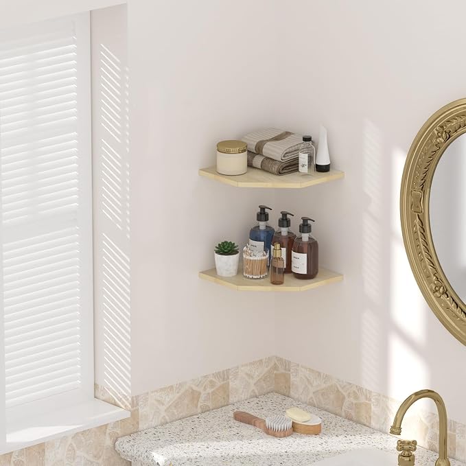 JJL Corner Shelving, Easy-to-Assemble, Floating Shelf - Image 4