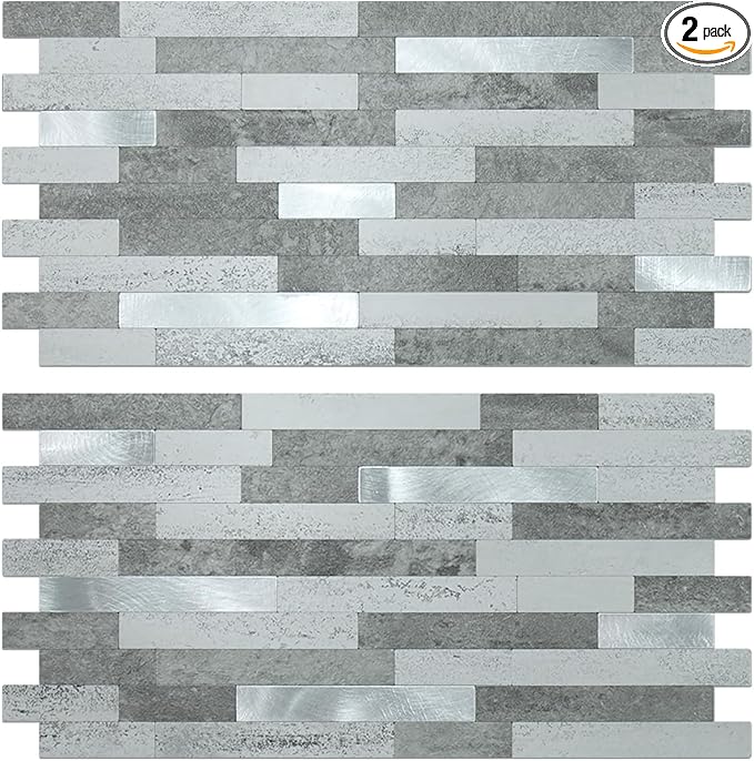 AULIGET 2 Sheets Faux Stone Peel and Stick Backsplash by AULIGET