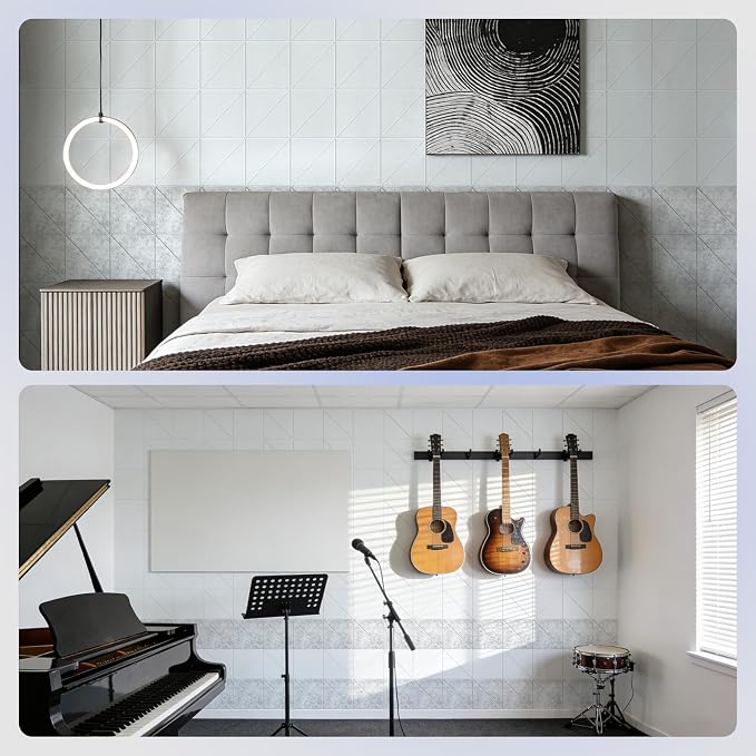 Vieshful 20 Pack Acoustic Panels, Peel & Stick Sound Absorbing Wall Panels - Image 7