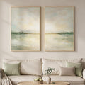 Framed Sage Green Abstract Wall Art by MXART