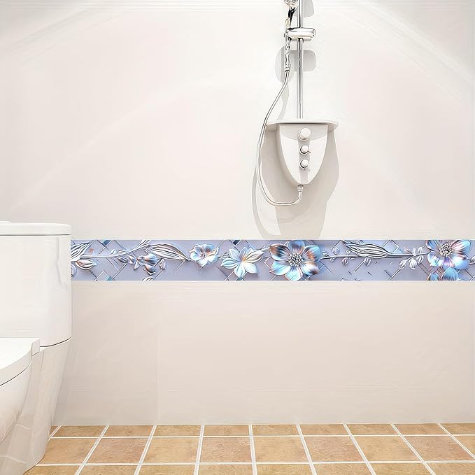 HOMETITUTE Wallpaper Border 4x196 Inch Peel and Stick PVC Wall Border Wallpaper - Image 9