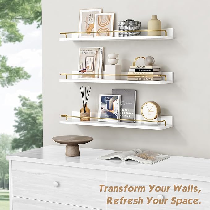 Forbena 24 Inch Bathroom Floating Shelves - Image 5