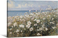 Nature Landscape Wall Art Coastal Wildflower Poster 12X16 inch Framed French by rumlud