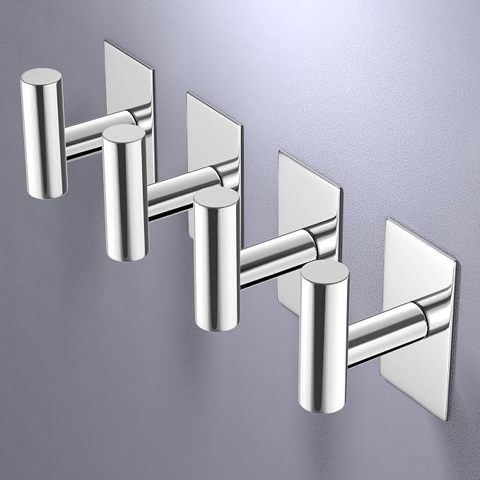 VAEHOLD Wall Towel Hooks, Heavy Duty Sticky Holder Waterproof Towel Hooks - Image 4