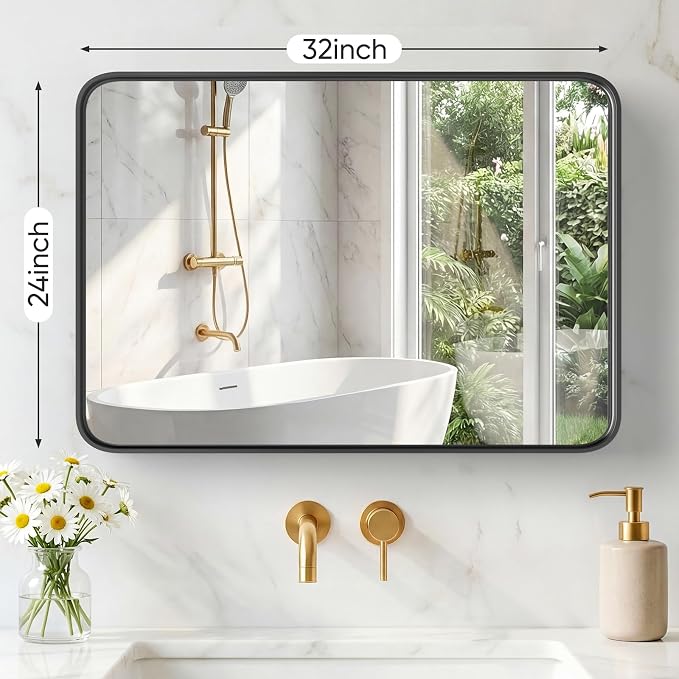 NEWBULIG 24X32 Inch Bathroom Mirror - Image 2