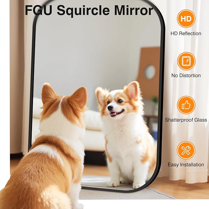 Bathroom Mirror for Wall, HD Reflection Shatterproof Mirror for Living Room - Image 4