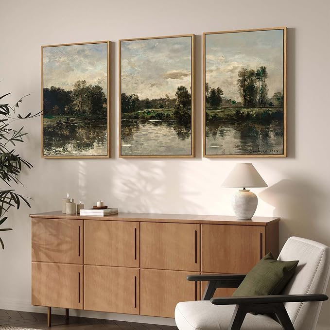 Framed Vintage Landscape Wall Art - Image 2