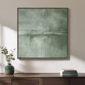 Framed Sage Green Abstract Wall Art, Modern Canvas Prints Artwork by Cuspin