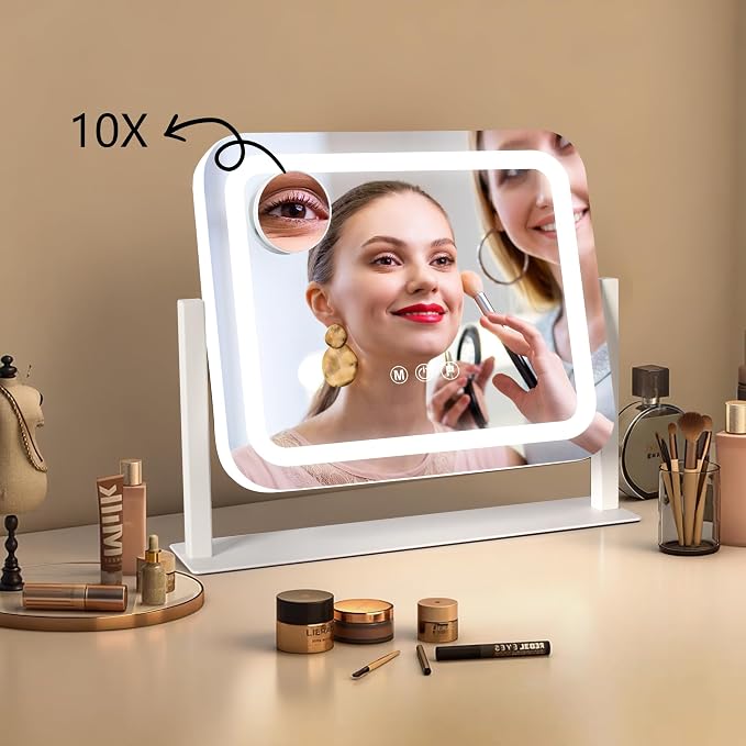Ratsamee Vanity Mirror with Lights 14"×12", Led Makeup Mirror, Lighted Makeup - Image 6