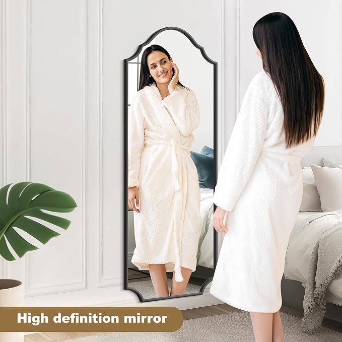 WallBeyond Arched Full Length Mirror Wall Mounted, Living Room, Hanging or - Image 6
