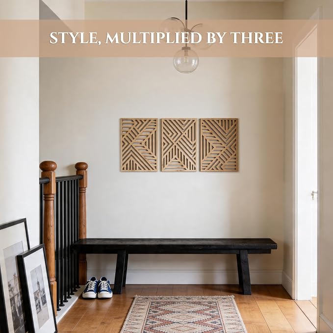 qmmp Modern Wooden Wall Sculptures - Image 3