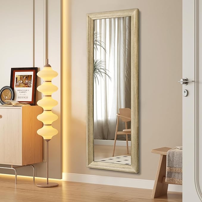 AAZZKANG Full Length Door Mirror Wooden Frame Large Mirrors - Image 4