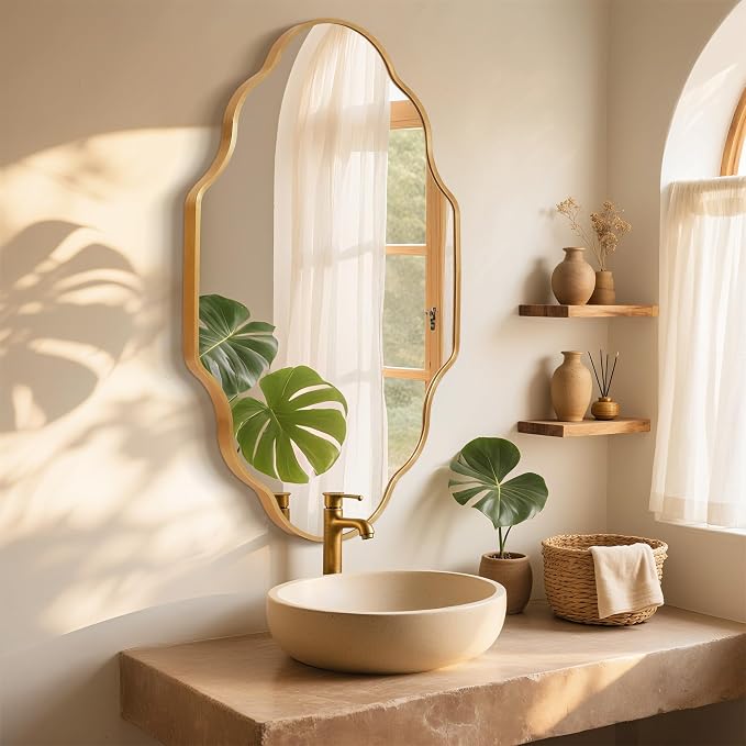 Scalloped Mirror for Bathroom - Image 6
