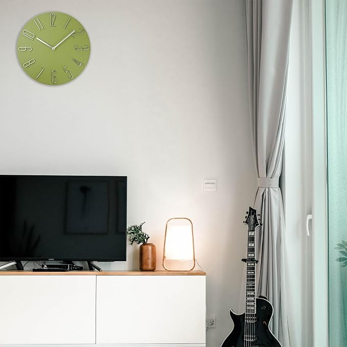 Wall Clock, Silent Clock, Wall Clocks Battery Operated， 12 inch Modern Wall - Image 8