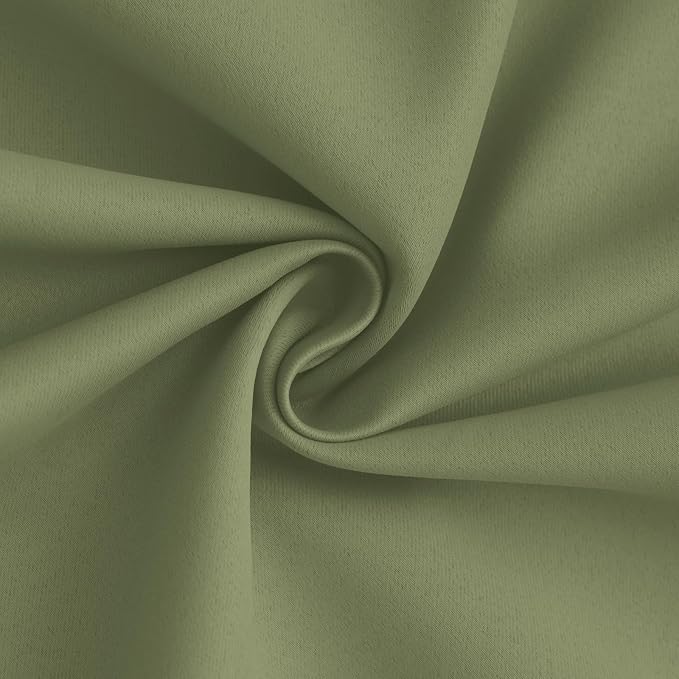 Yakamok 100% Blackout Curtain Panels 63 inches Cold and Light Blocking Drapes - Image 3