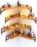 LEOPO Corner Floating Shelves Wall Mounted Set of 6, Corner Wall Shelves Rustic by FinestHomeDecor