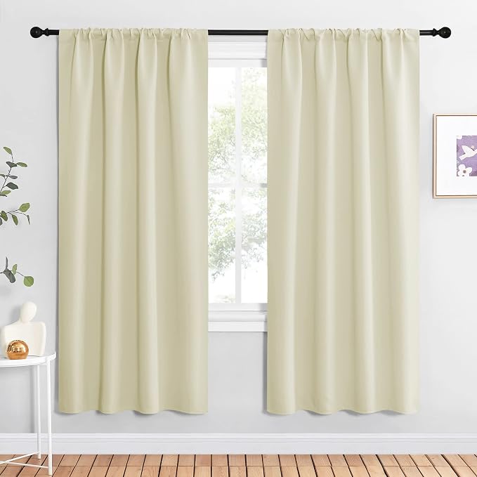 NICETOWN Beige Blackout Curtains by NICETOWN