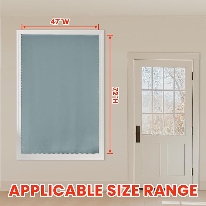 AJAZZ self Adhesive Portable 100% Blackout Curtains Simple and Easy to - Image 6