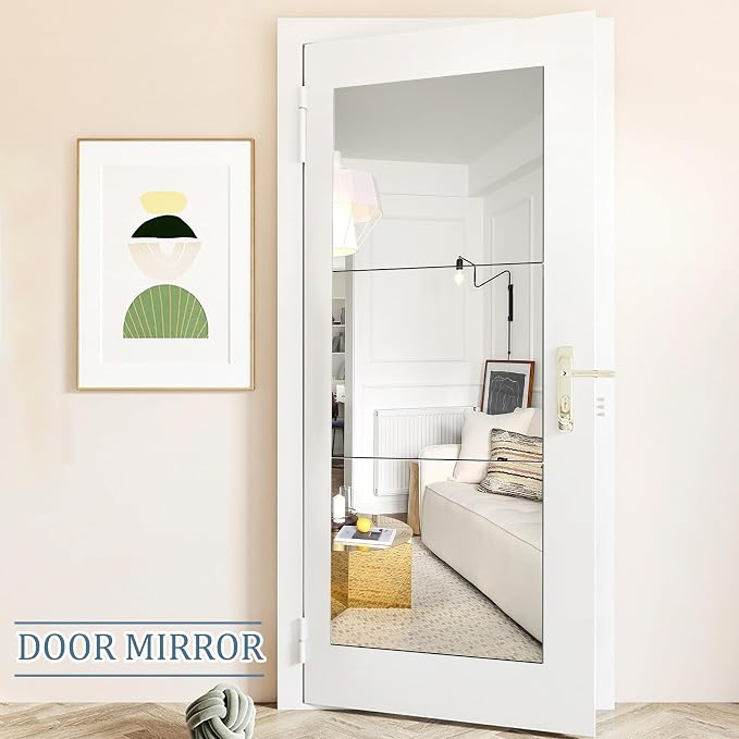 JUNEBRUSHS 3 Pack Self Adhesive Acrylic Mirrors, 20 x 24 Inch Full Length - Image 5
