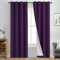 Yakamok 100% Blackout Curtain Panels 84 inches Cold and Light Blocking Drapes by Yakamok