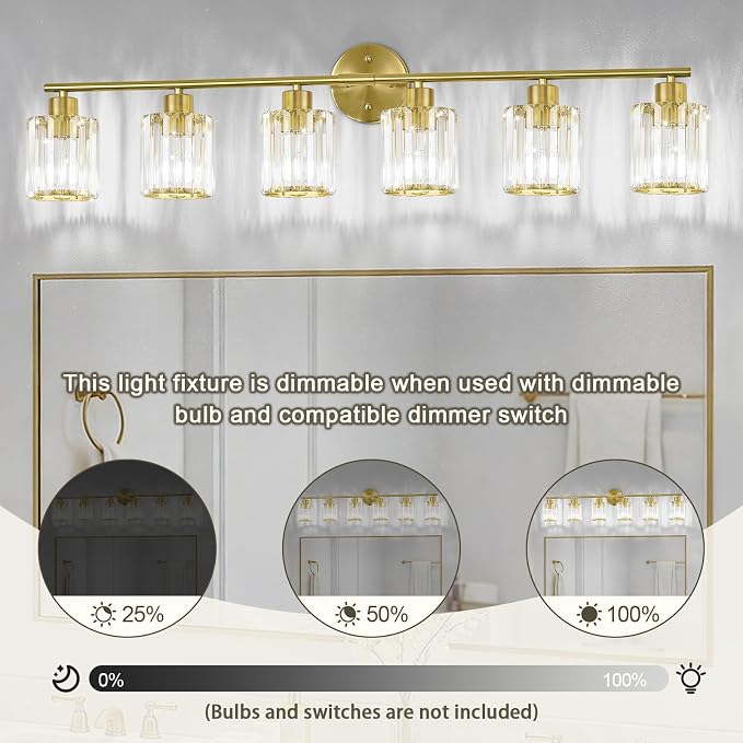 Crystal Bathroom Light Fixtures, Bathroom Lighting Fixtures Over Mirror - Image 8