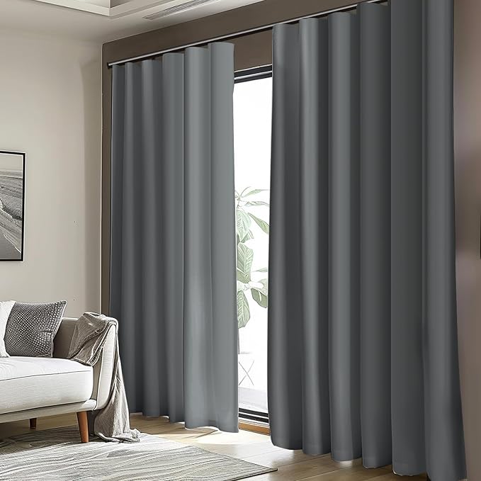 Room Divider Blackout Curtain Track Curtains Wall Dividers Panels Screen - Image 3