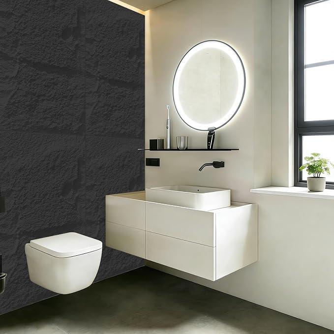 3D Faux Stone Wall Panels, Cement Texture Thicker Accent - Image 5