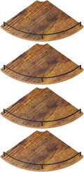 Corner Shelf Wall Mount, Floating Corner Shelves, Rustic Wood Wall Storage by FNBAR