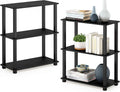 Furinno TURN-S-TUBE Storage Shelves Set of 2, 3-Tier Book Shelf, Corner Shelf by Furinno-FitsYourSpaceFitsYourBudget