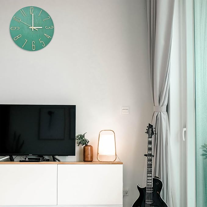 Wall Clock, Silent Clock, Wall Clocks Battery Operated， 12 inch Modern Wall - Image 8
