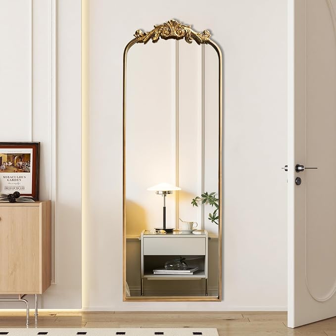 HQiJun Full Length Wall Mirror Decorative Full Body Mirrors Traditional Antique - Image 6