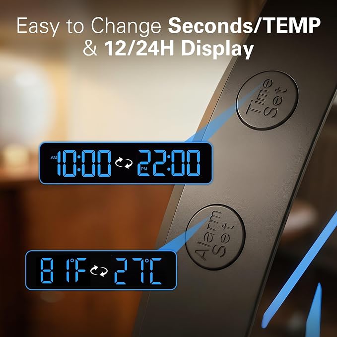 JALL 8" Large Digital Wall Clock - Image 8