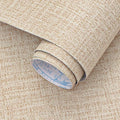 Guvana Grasscloth Peel and Stick Wallpaper Beige Textured Contact Paper Modern by Guvana