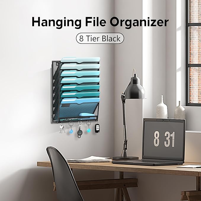 8-Tier Hanging Wall File Organizer - Image 5