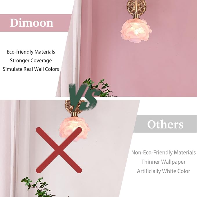 Dimoon 17.7''x118'' Peel and Stick Wallpaper Pink Contact Paper - Image 9