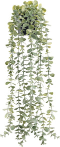 Der Rose 1Pcs Fake Plants Hanging Artificial Potted Faux Eucalyptus Plants by DerRose