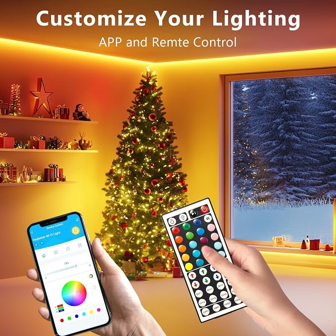 DAYBETTER LED Strip Lights 110ft, Smart Lighting Strips - Image 2