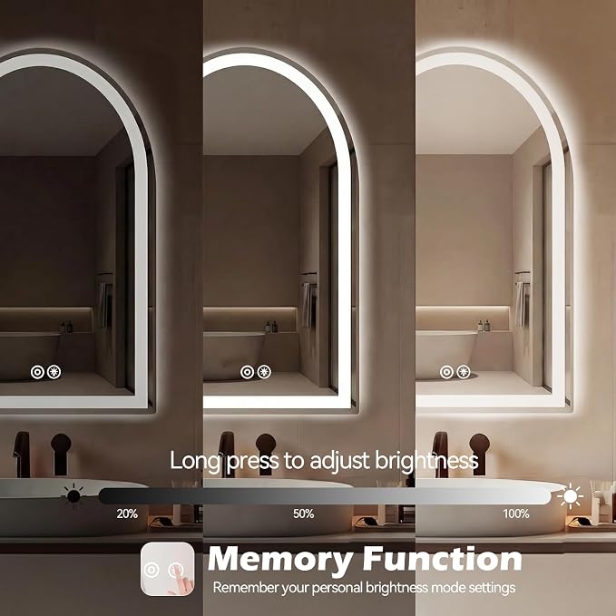 Sweetcrispy 24"×32" LED Bathroom Mirror - Image 6