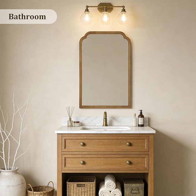 WallBeyond 24" x 36" Natural Wood Mirror - Image 2