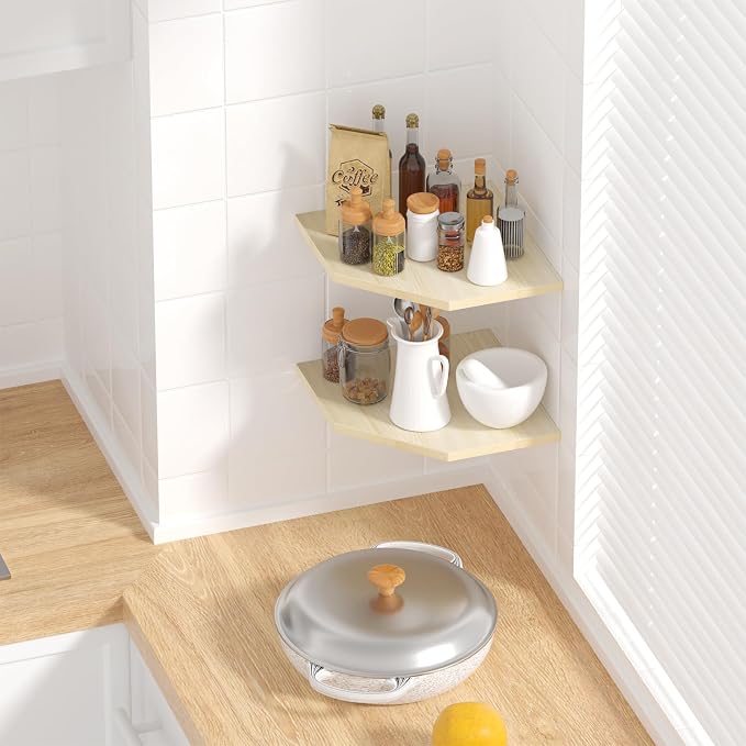 JJL Corner Shelving, Easy-to-Assemble, Floating Shelf - Image 5