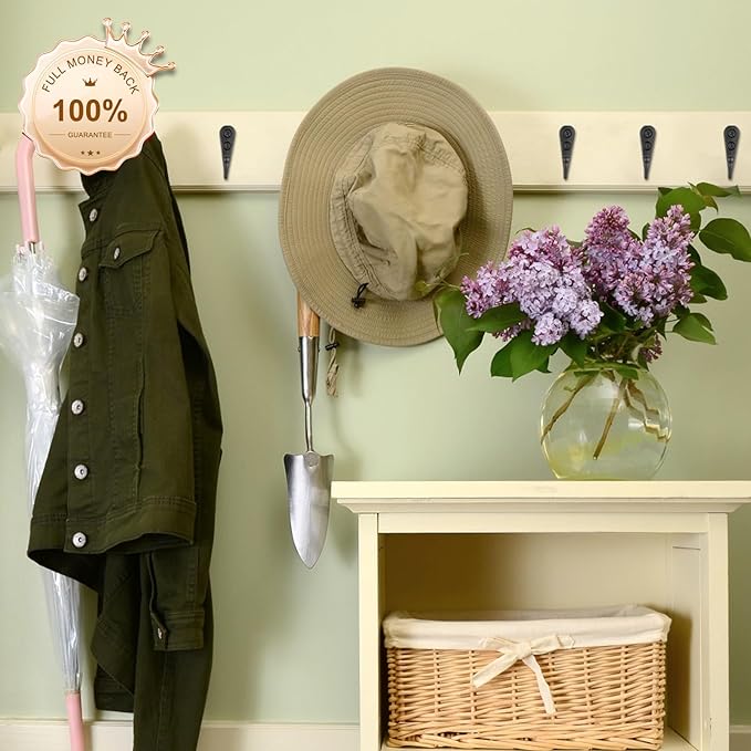 15 Pcs Black Coat Hooks - Image 7