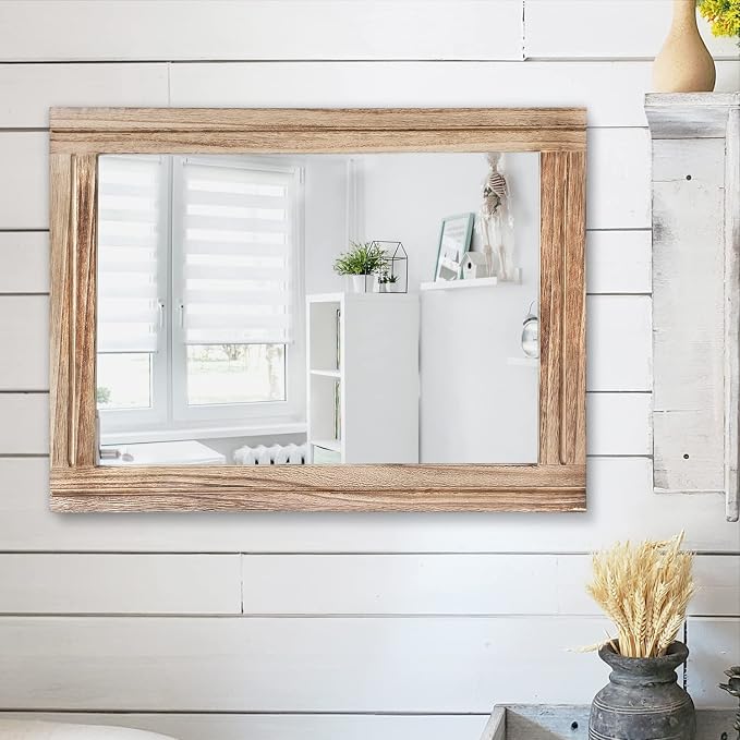 AAZZKANG Rustic Mirror for Wall - Image 5