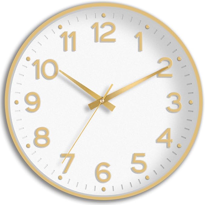 Roymnie Wall Clock, 10 Inch Silent Wall Clocks Battery Operated-Modern Non by Unknown