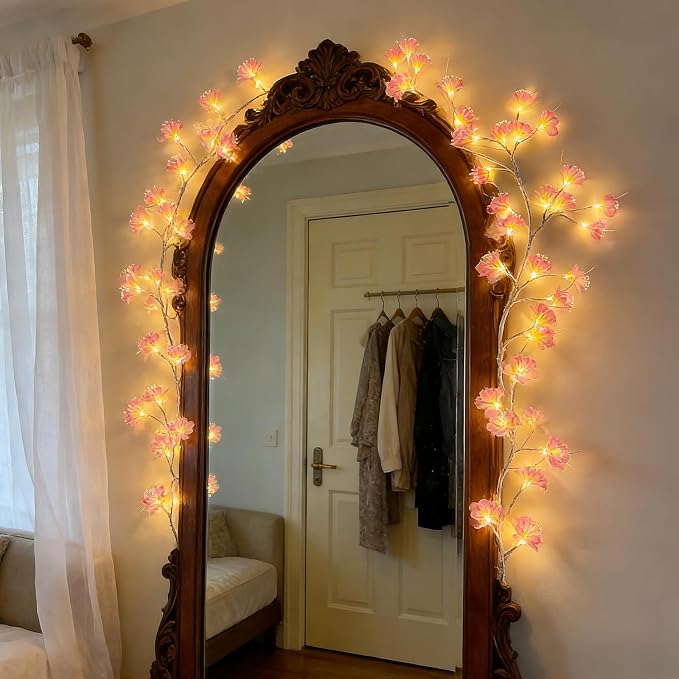 Cherry Blossom Tree Branch Lights: Cherry Blossom Willow Vine Garland - Image 6