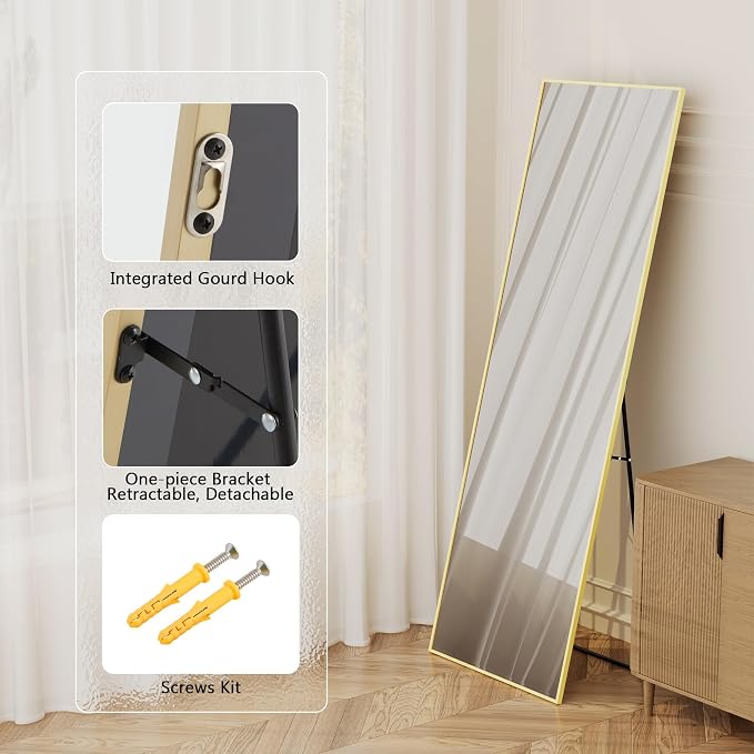 Simple Deluxe Full Length Mirror, - Image 7