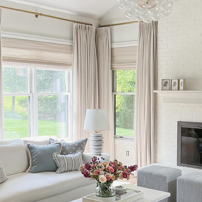 TWOPAGES Woven Bamboo Cordless Roman Shades, Custom No Drill or Motorized Blinds - Image 3