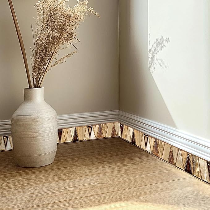 HOMETITUTE Wallpaper Border Peel and Stick Wall Decor PVC Geometric Wall - Image 7