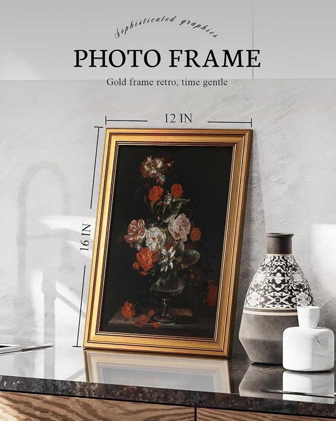 VIYYIEA Vintage Gold Framed Wall Art - Image 2