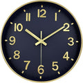 Modern Wall Clock, 10 Inch Digital Wall Clocks Battery Operated, Round Non by MABPEDO